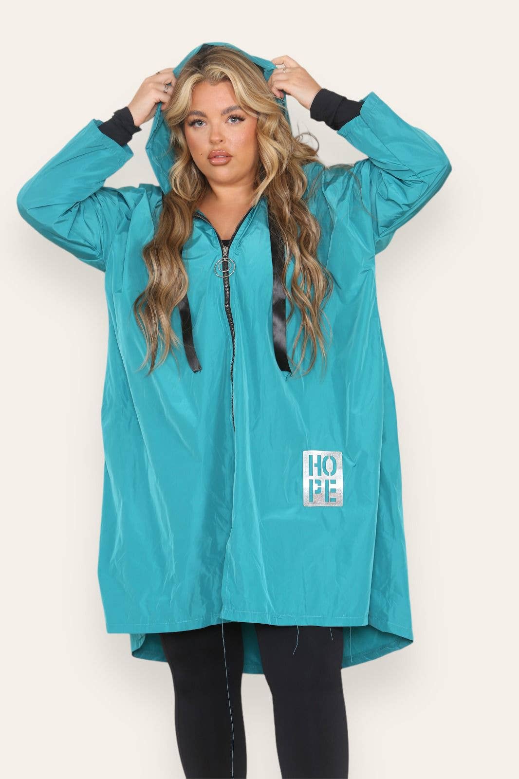 Miss Bold - Wholesale Raincoat - Women's - Oversized Hooded Rain Mac37