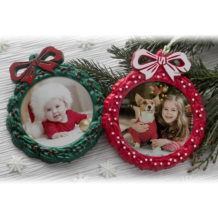 Neil Enterprises - Wholesale Ornament - Wreath Photo Ornaments3