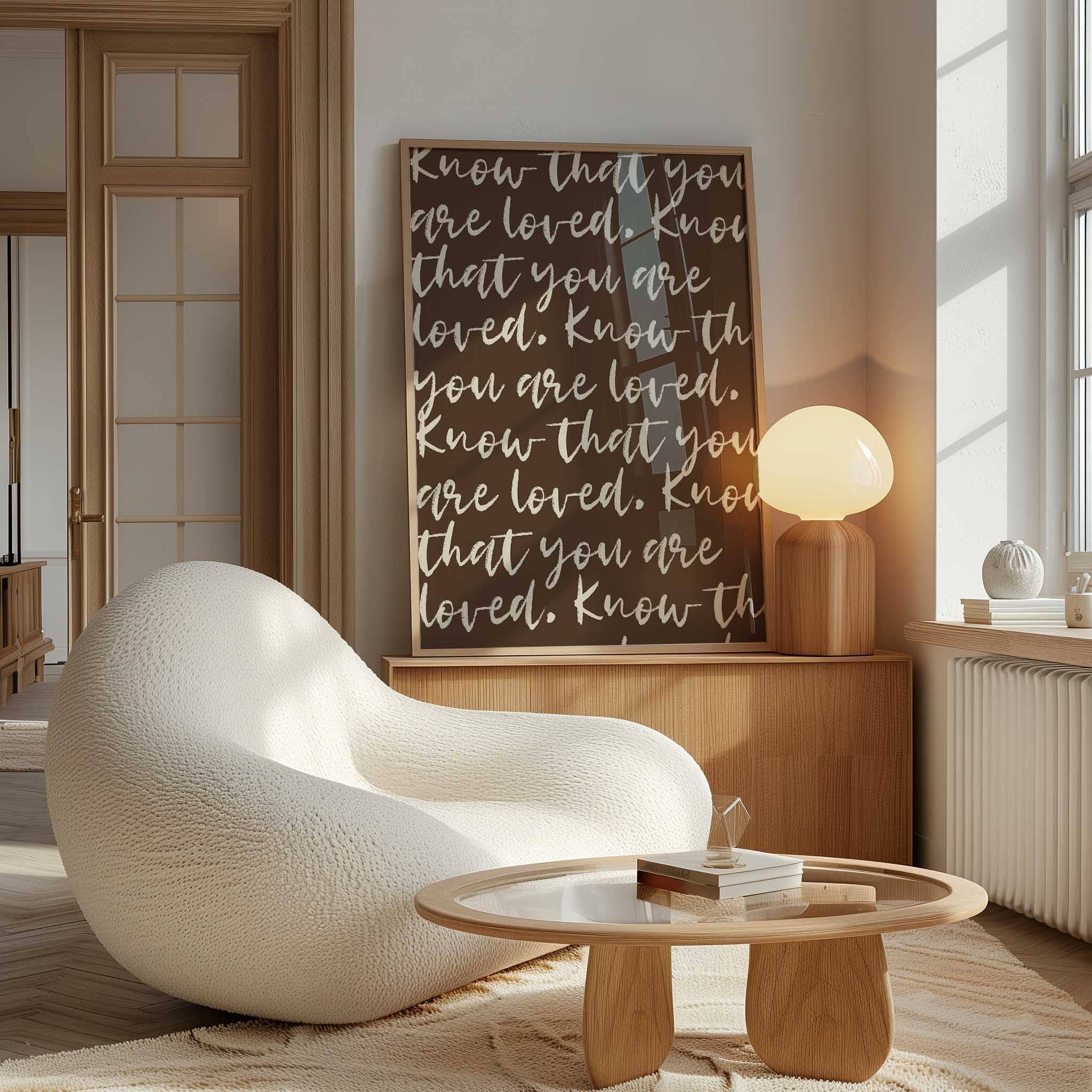 D'LUXE PRINTS - Wholesale Art Print - Know That You Are Loved Script Print7