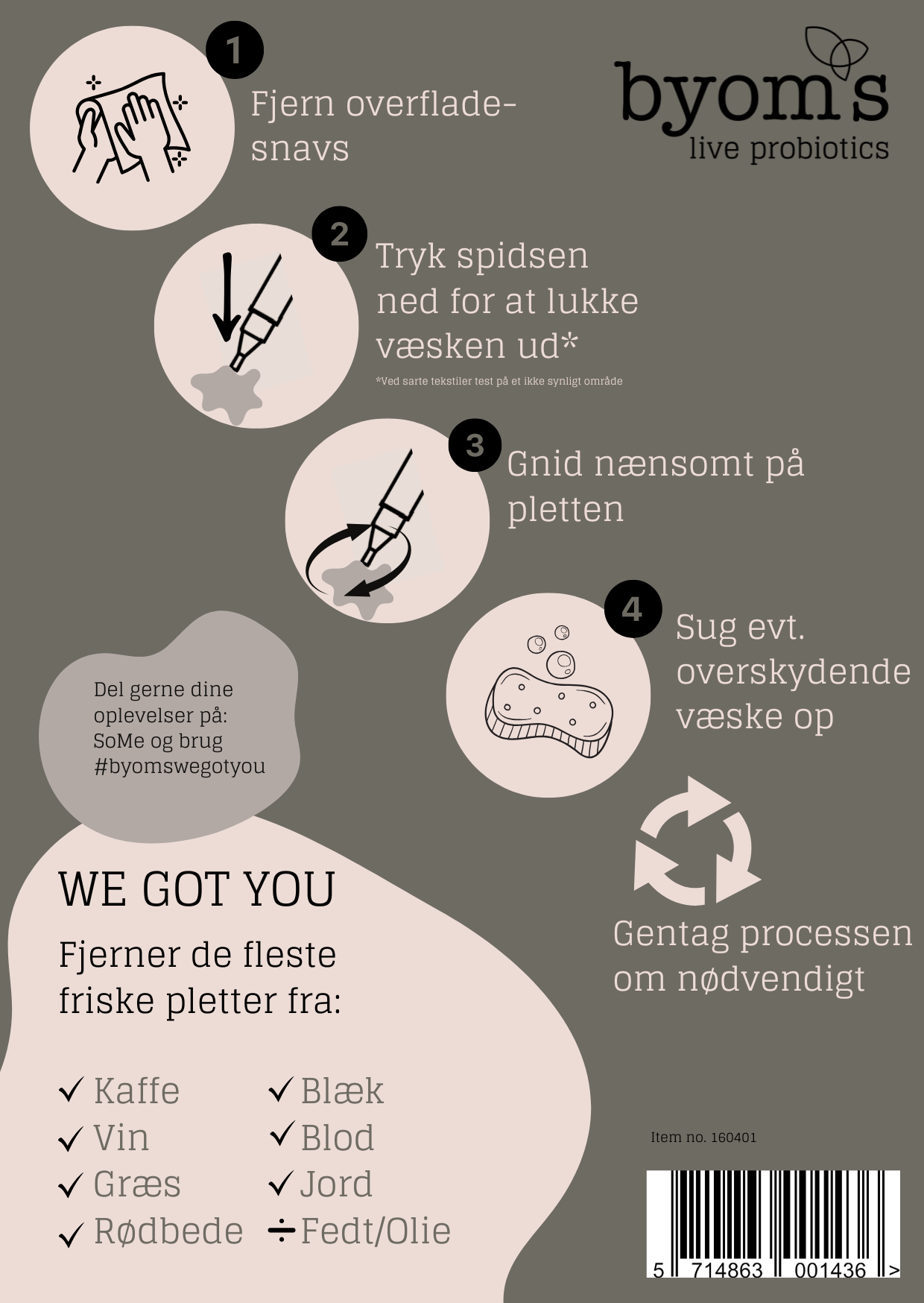 Byoms - Wholesale Stain Remover - WE GOT YOU - STAIN REMOVER - ON THE GO - SC2