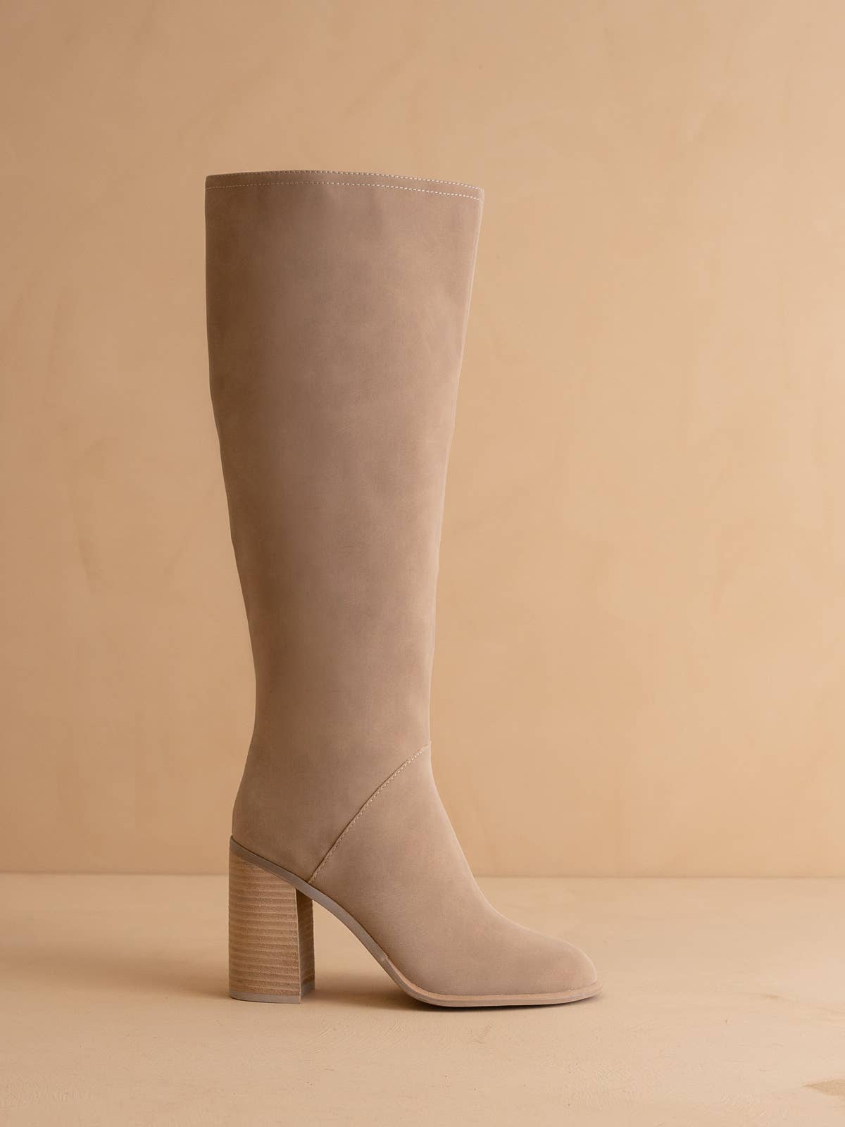 The Shiloh Cedar Wood | Knee High Block Heel Boot for wholesale on Faire0