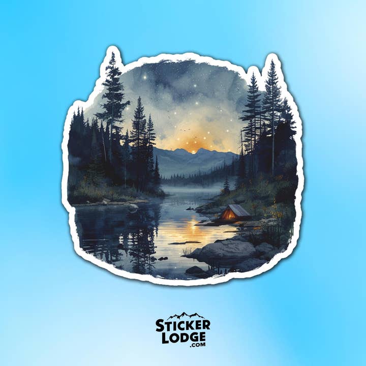 Watercolor Wilderness Camping Vinyl Sticker and other Purchase Wholesale wilderness. Free Returns & Net 60 Terms on Faire trending on Faire.