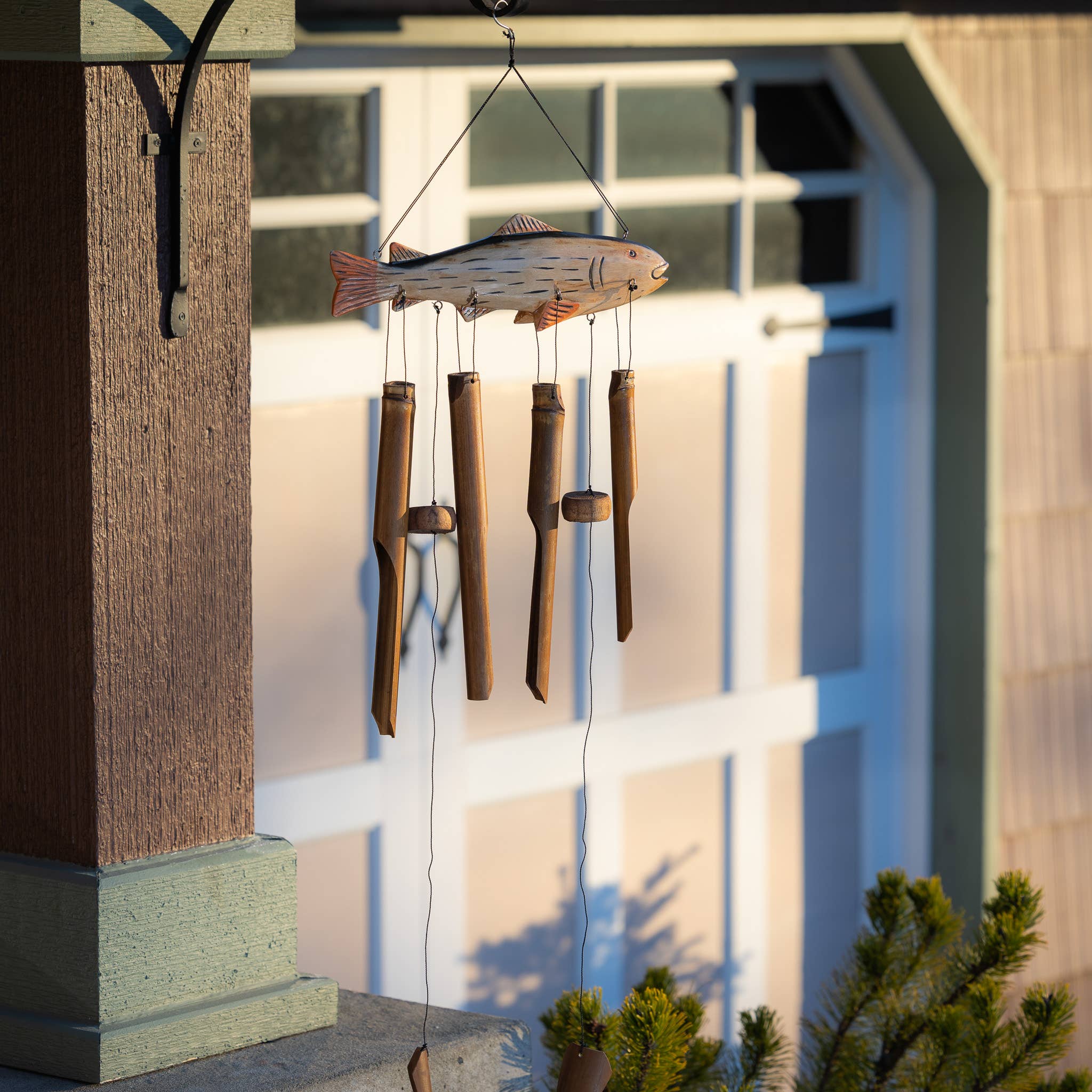 Cohasset Gifts - Wholesale Wind Chime - Trout Bamboo Wind Chime2