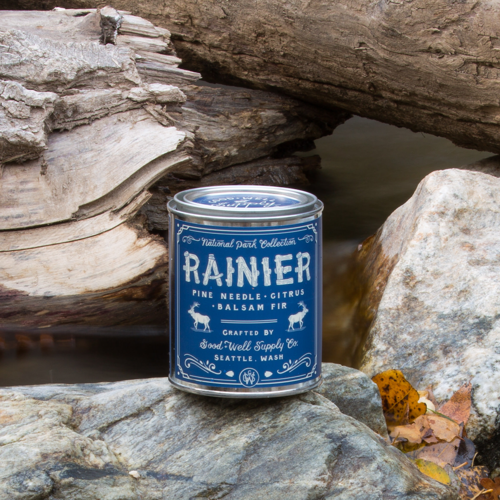 Good & Well Supply Co. - Wholesale Jar/Filled Candle - Rainier National Park Candle2