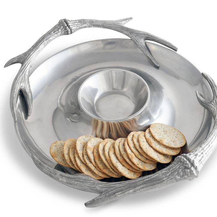 Antler Chip and Dip for wholesale by Arthur Court