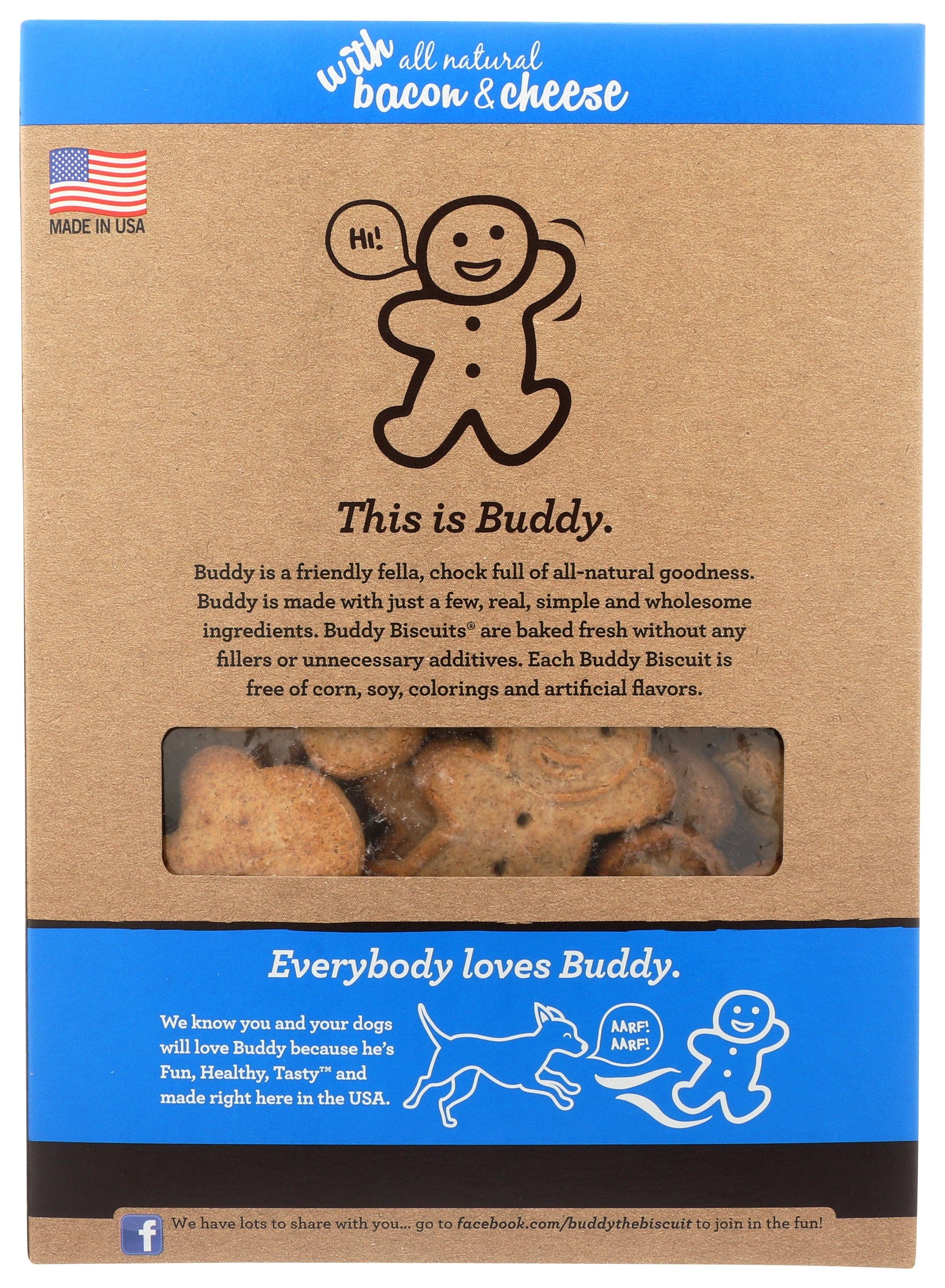 Everyday Supply Co - Wholesale Pet Biscuit - Dog - BUDDY BISCUITS DOG BISCUIT BACON & CHSE - Case of 61