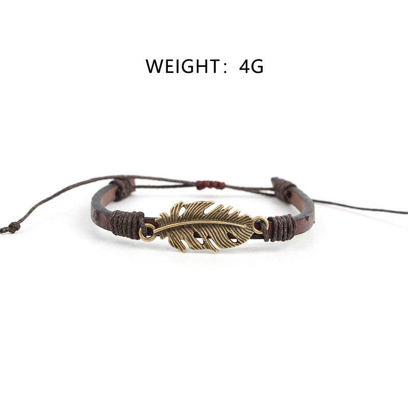 alberalkirk - Wholesale Woven/Braided Bracelet - Multi Layer Braided Leather Tassel Bracelet S5P6220
