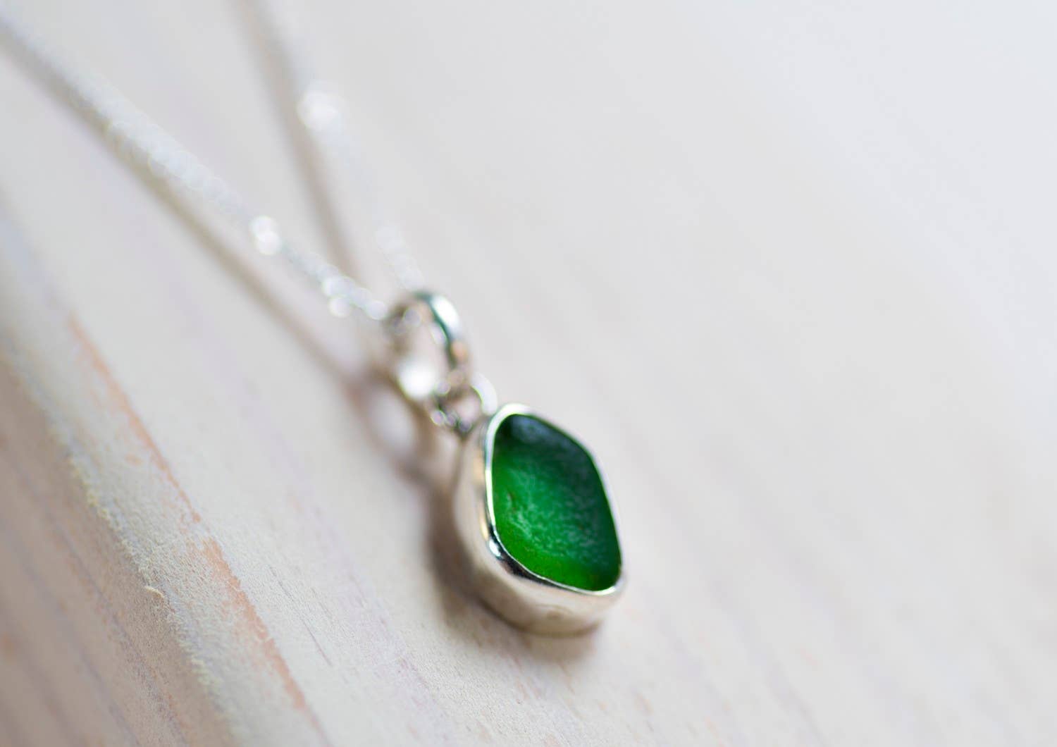 Betty Belts | Ocean Lovers® - Wholesale Pendant/Charm Necklace - Mermaid Tear Genuine Sea Glass Necklace3