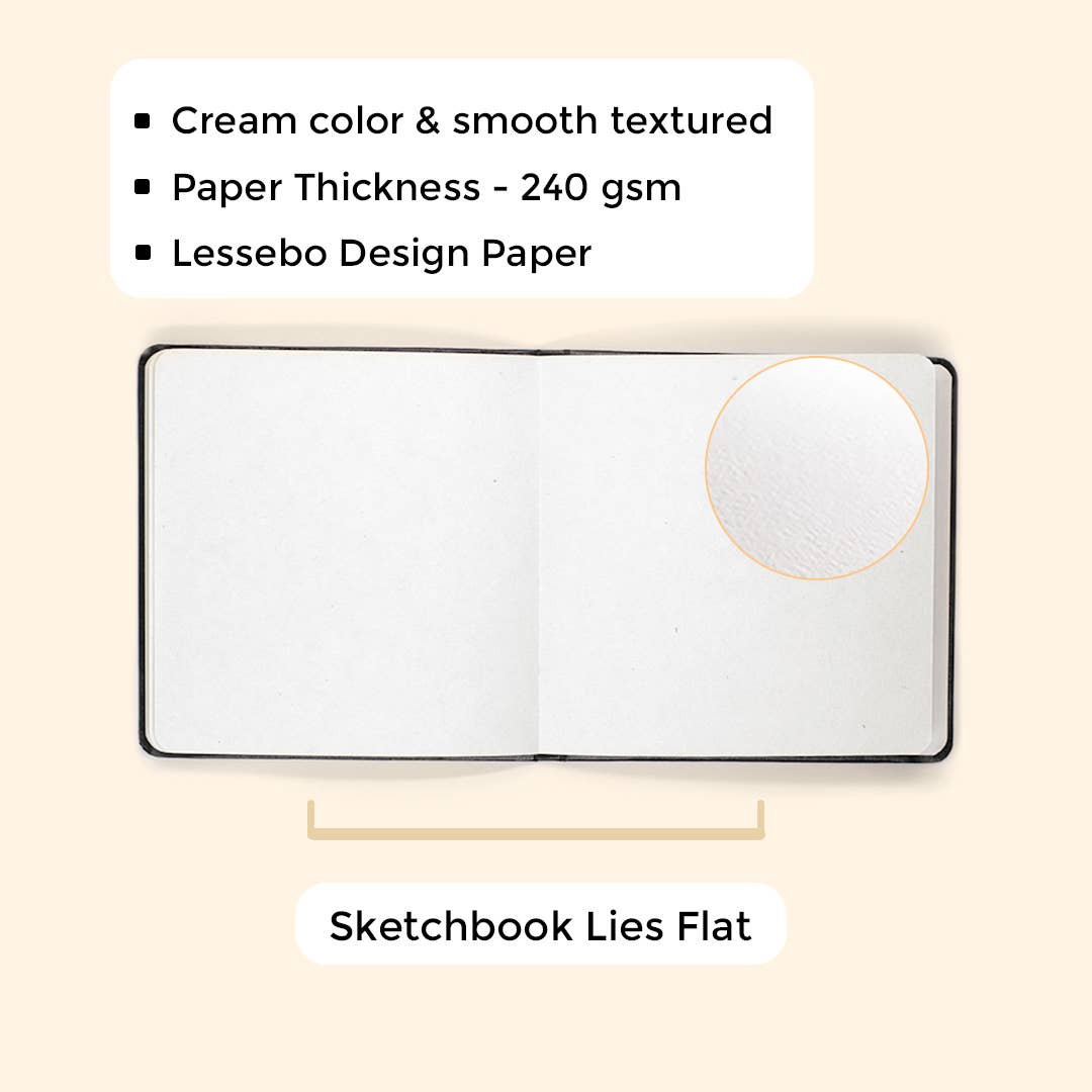 Viviva Colors - Wholesale Sketchbook/Sketchpad - Square Ivory Sketchbook -  240 GSM for Sketching & Coloring3
