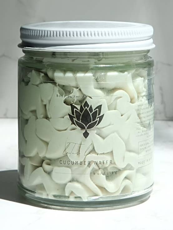 cucumber water whipped body butter for wholesale by Lotus La Vie