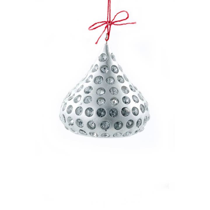 2.75"HERSHEY'S SILVER KISS W/STONES for wholesale by Kurt S. Adler, Inc.