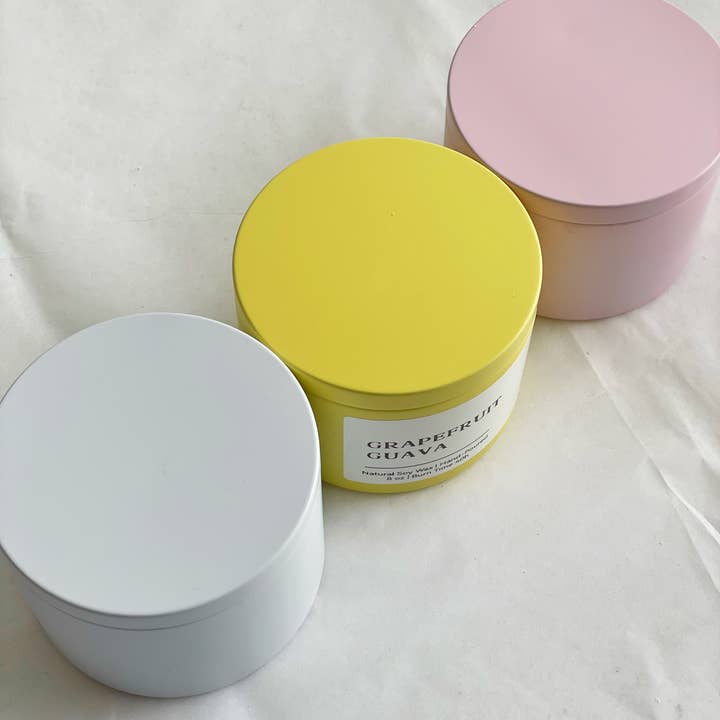 Akivodu Candles - Wholesale Jar/Filled Candle - Summer Candle 8 oz wood wick | Multiple Scents