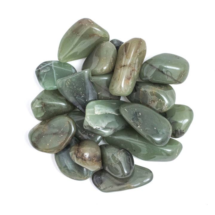 Tree of Life Gems - Vendita all'ingrosso Pietra/cristallo spirituale - NUOVO! Calcedonio verde burattato piccolo