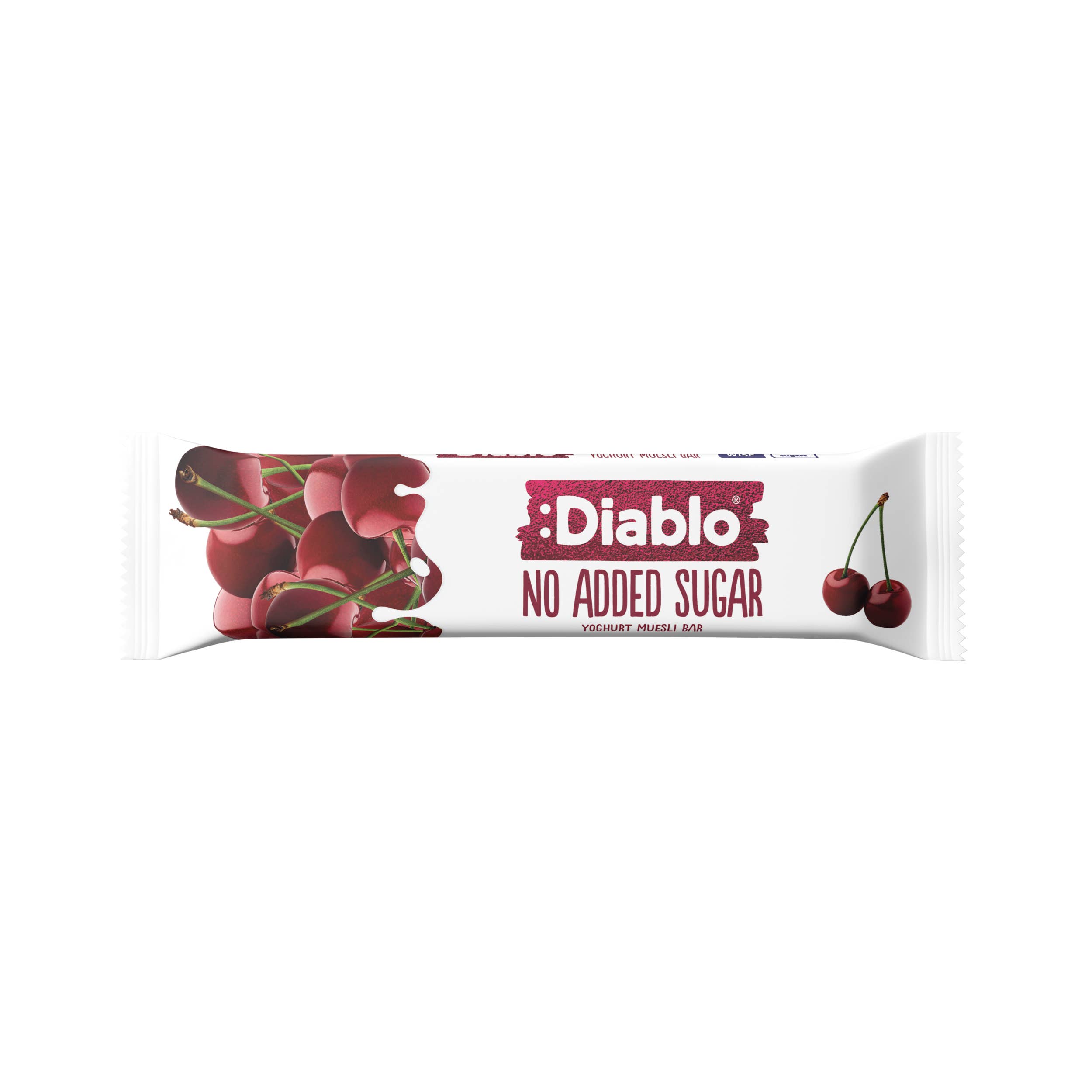 Diablo Sugar Free - Wholesale Snack Bar - :Diablo Yoghurt Cherry Muesli Bar 30g