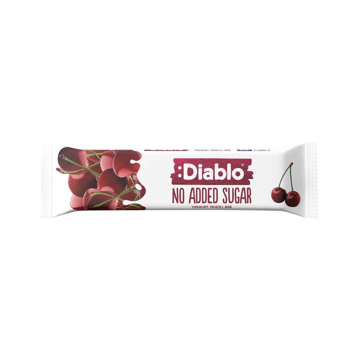 :Diablo Yoghurt Cherry Muesli Bar 30g for wholesale by Diablo Sugar Free