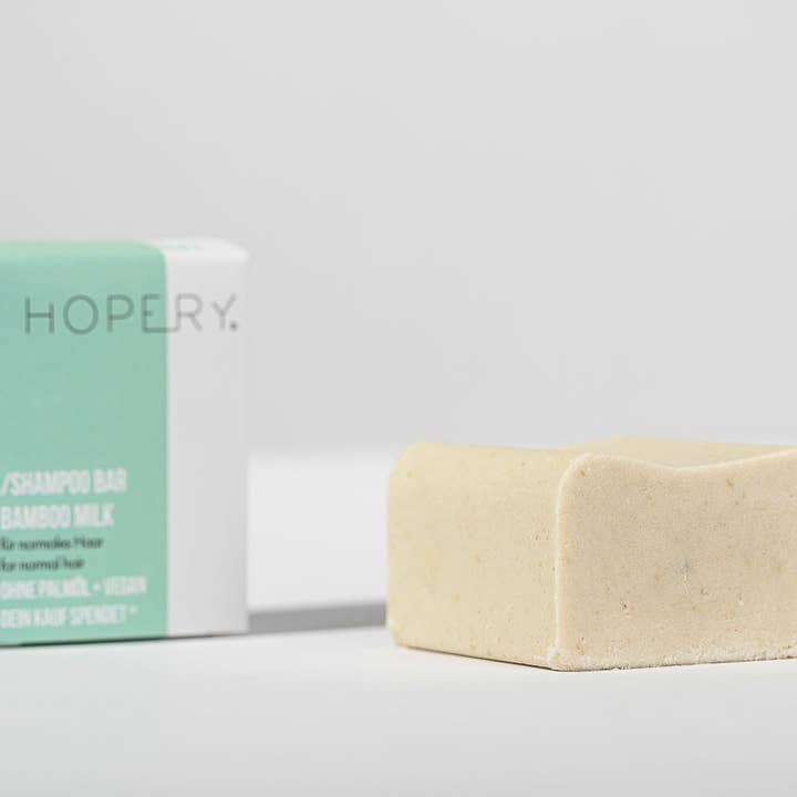 Hopery - Wholesale Shampoo Puck/Solid Shampoo - /BAMBOO MILK shampoo bar - for normal hair 95g