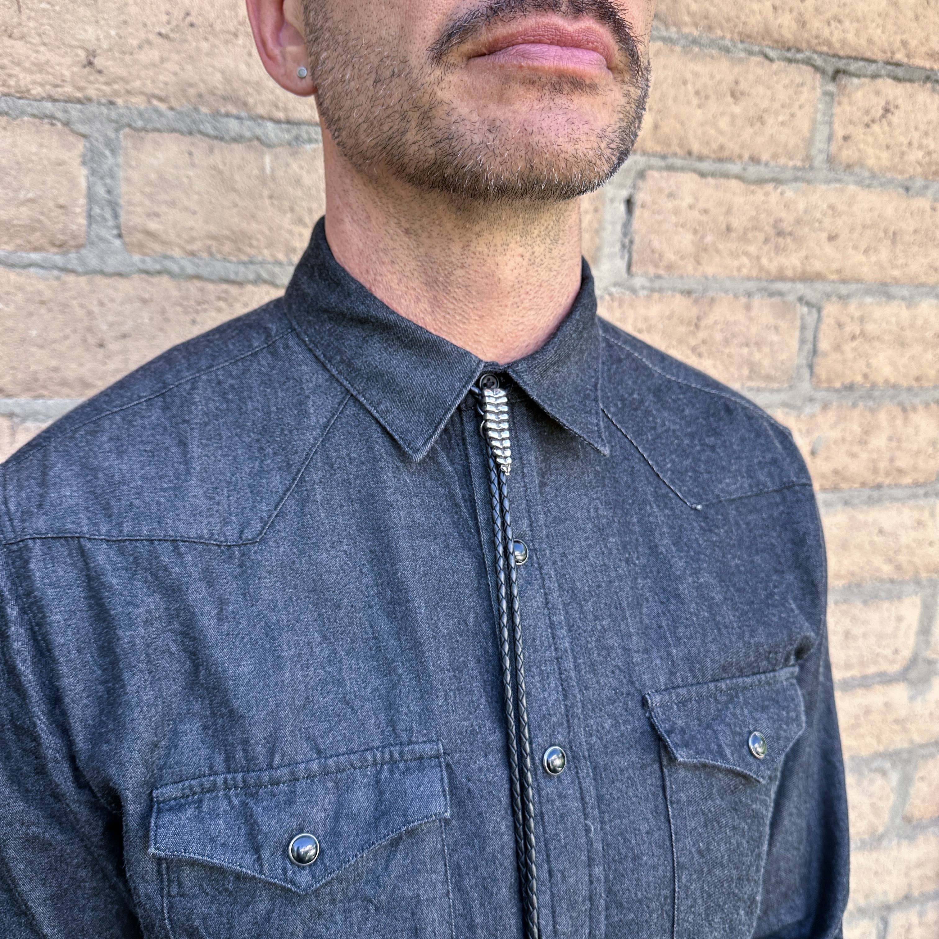 HELIOTROPE - Wholesale Jewelry - Men's - Snake Rattle Bolo Tie6