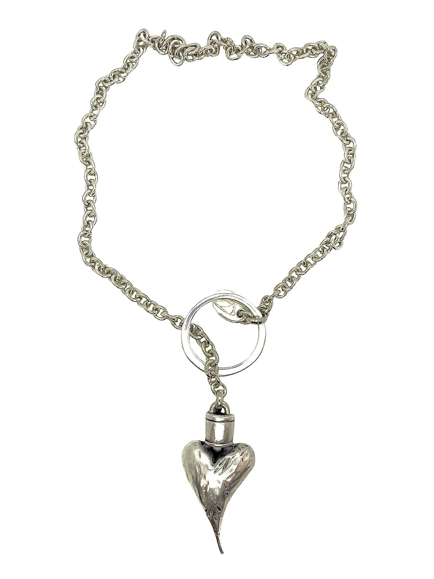 Gloria Mago - Wholesale Pendant/Charm Necklace - "Me Lanzo" Necklace 50cm silver plated0