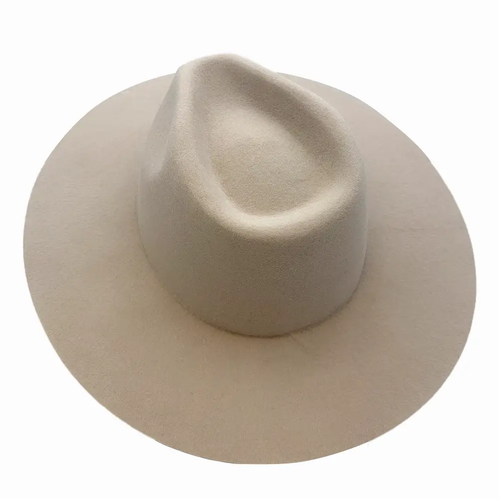 American Hat Makers - Wholesale Fedora - Unisex - 100% Wool Felt Flat Brim Fedora Hat - Style Rancher13