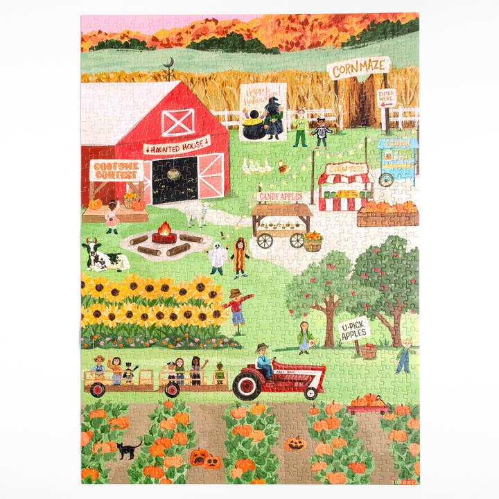 1canoe2 | One Canoe Two Paper Co. - Wholesale Puzzle - Adult - Fall Festival - 1000 Piece Jigsaw Puzzle3