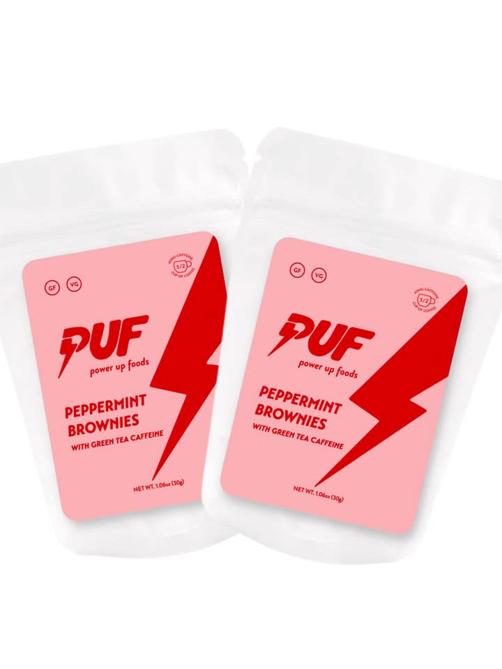 Caffeinated Peppermint Brownies (LIMITED EDITION) for wholesale by Power Up Foods