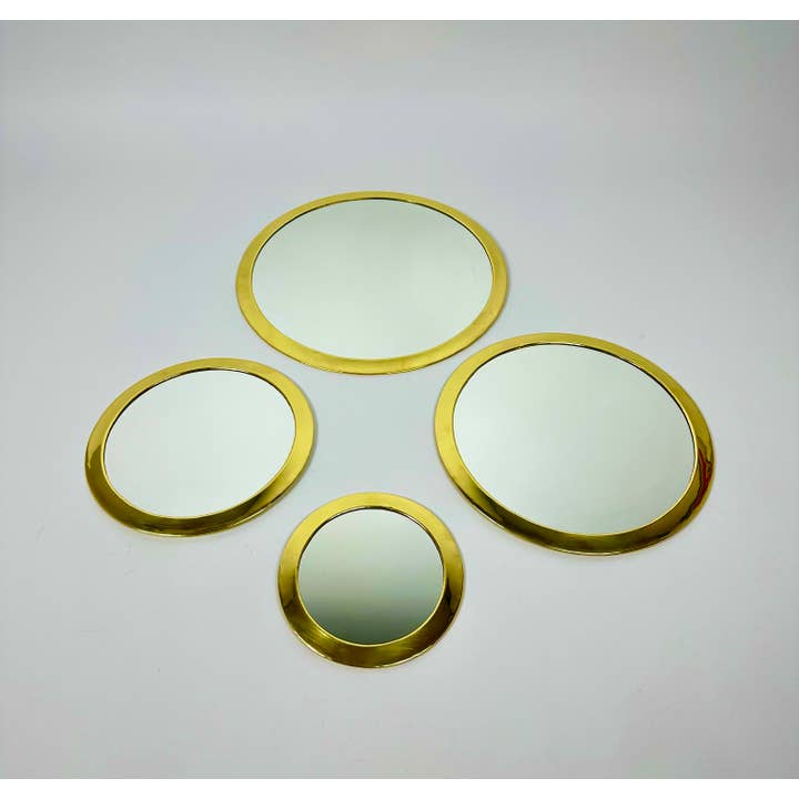 Mikwi - Wholesale Wall Mirror - Set of 4 Brass Mirrors, Moroccan Round Mirror6