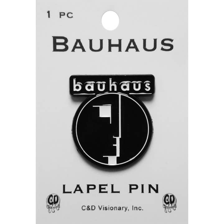 Square Deal Recordings & Supplies - Wholesale Lapel Pin/Button - Enamel Pin - Bauhaus - Classic Black And White Logo