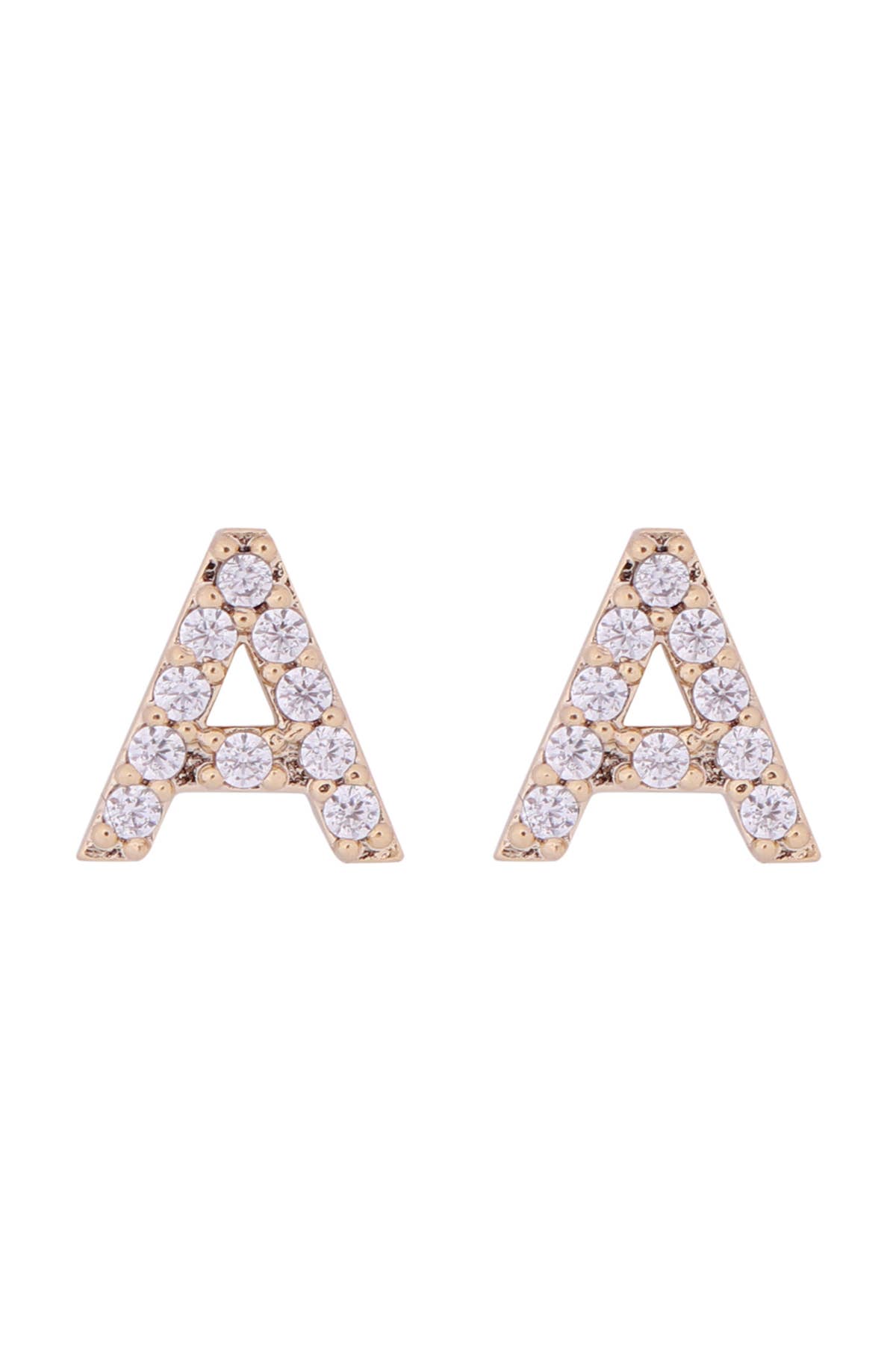 MYS Wholesale Inc - Wholesale Stud/Post Earrings - Cubic Zirconia Initial Earrings3