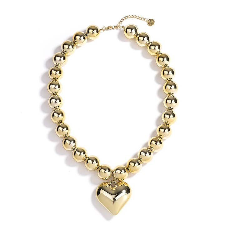 Collana Magic Pearls con cuore da 16 mm per la vendita all'ingrosso da parte di Fox by Ren GmbH