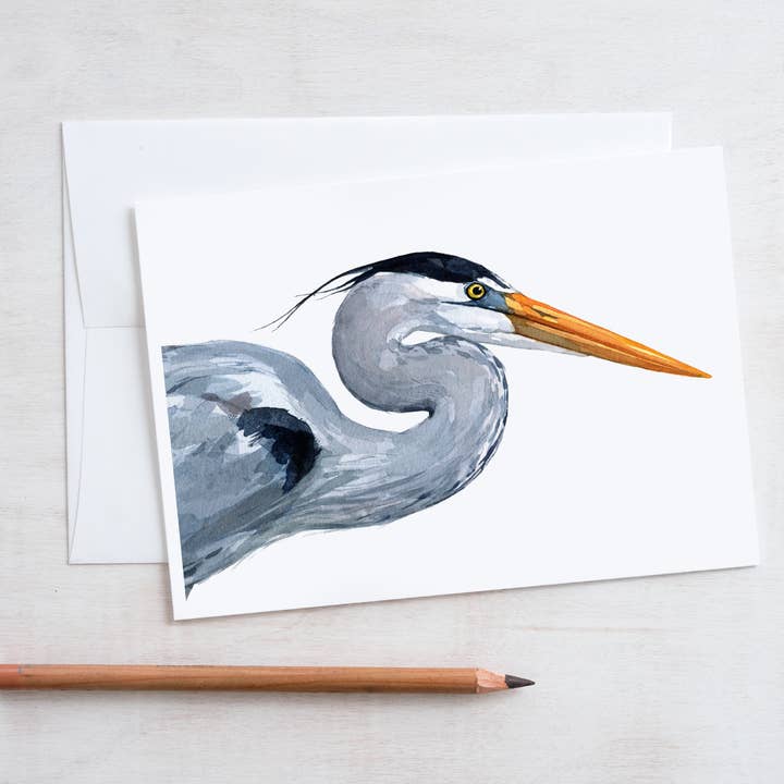 Studio Tuesday – Engroshandel Hverdagshilsen kort – Heron Portræt Card