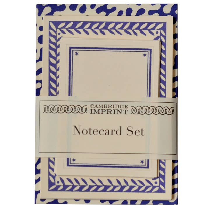 Set of Notecards and Envelopes Kelp French Ultramarine for wholesale by Cambridge Imprint