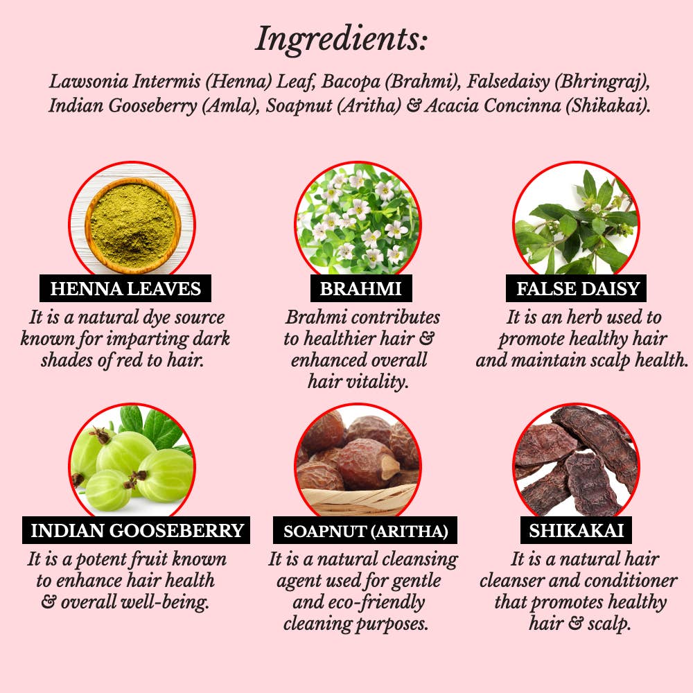 PRIDE INDIA BRANDS - Wholesale Hair Dye - Hair Bloom Natural Red Hair Color 12 sachets (10gm)2