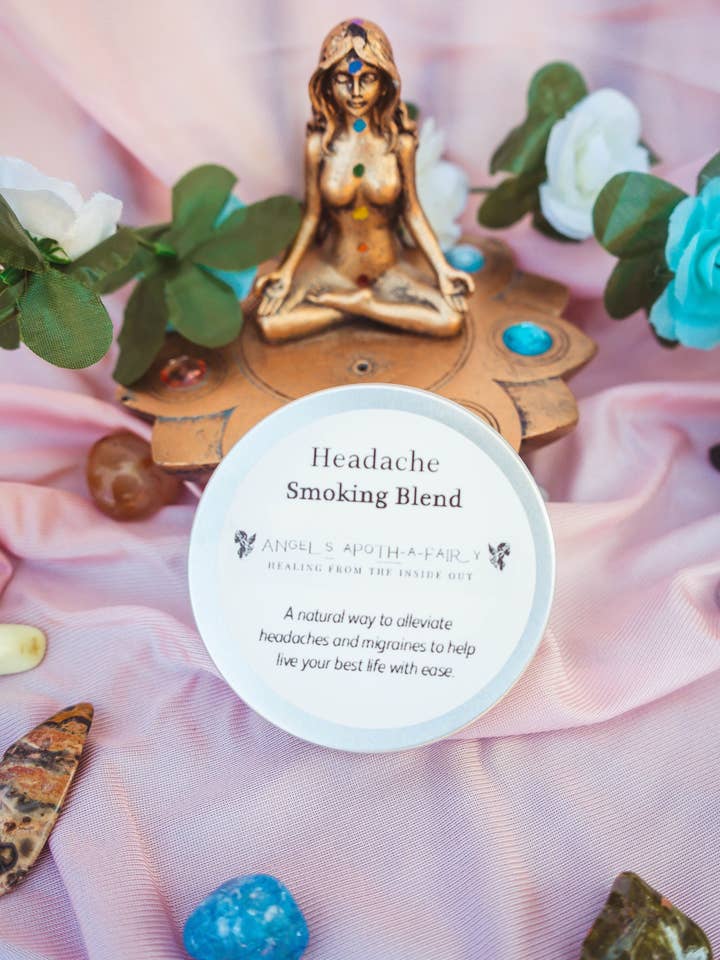 Headache Smoking Blend for wholesale by Angels Apoth-a-fairy