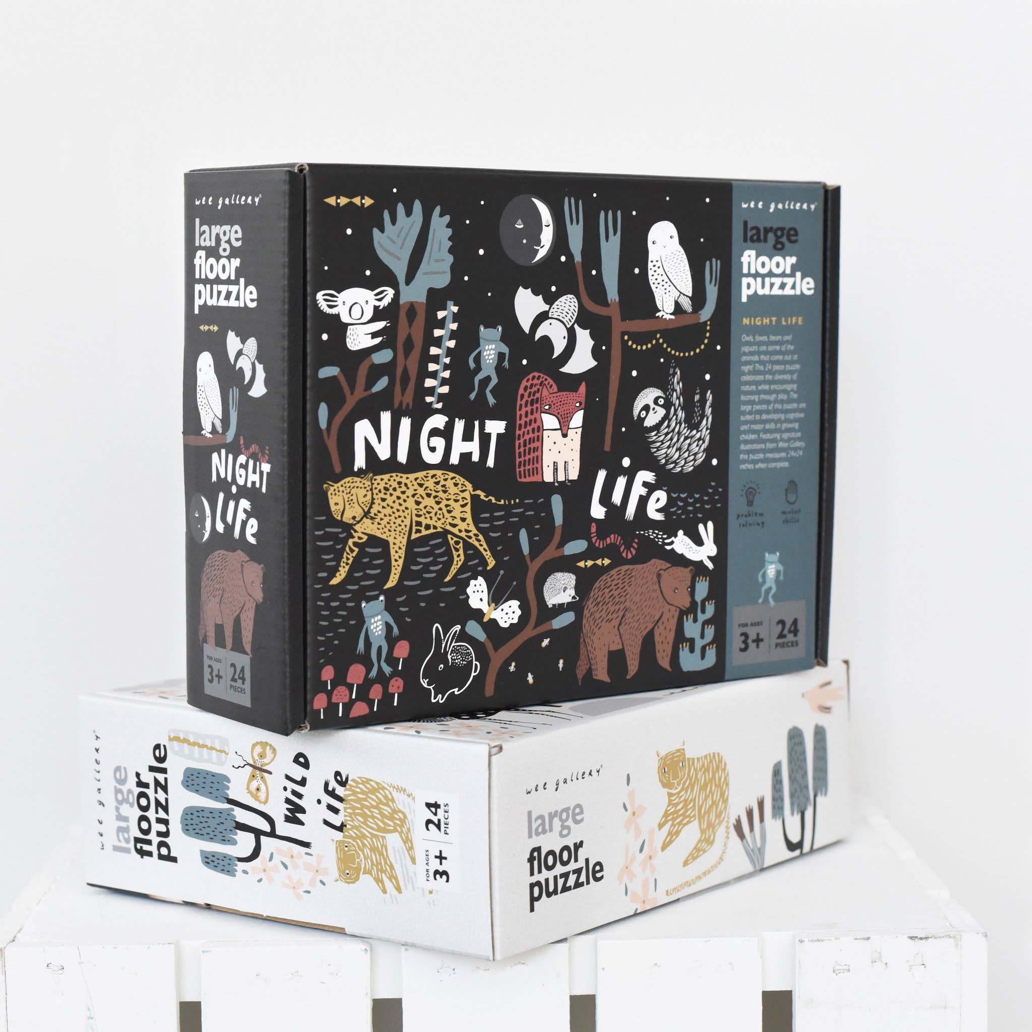 Wee Gallery - Wholesale Puzzle - Kids - Night Life Floor Puzzle6