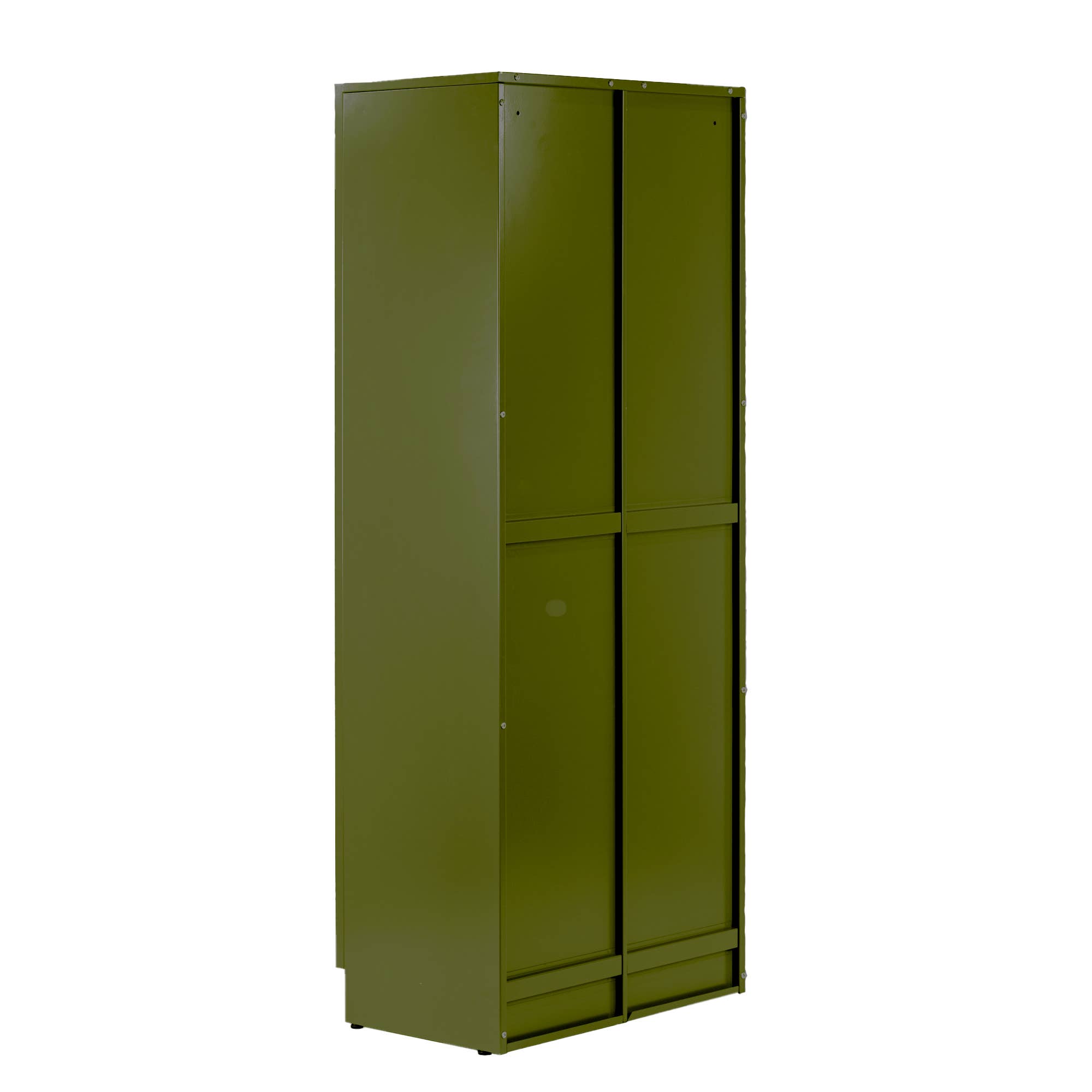 Glamour Home - Wholesale Bookcase - Avice 59-inch Dark Green French Door Metal Cabinet7
