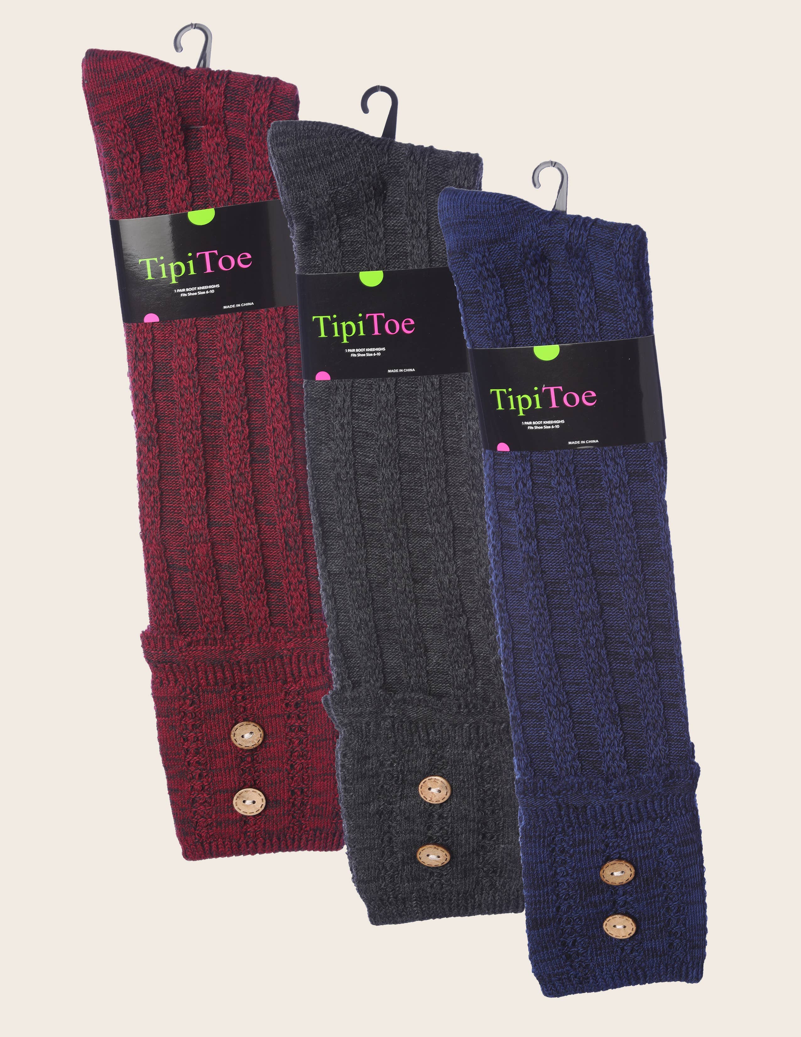 Isadora, Tipi toe, & James Fiallo – Großhandel Socken – Damen – Tipi Toe Damen warme Winter-Kniestocksocken3