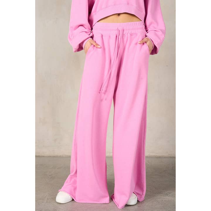 lalamia - Wholesale Pants - Women's - Matching Rib Wide Oversize Sweatpants21