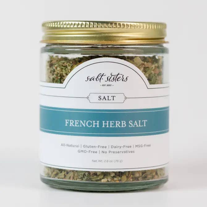 Hand-Blended Infused Sea Salt - French Herb - Split Case for wholesale by Salt Sisters
