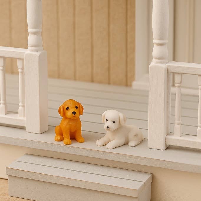 Factory Direct Craft - Wholesale Decorative Tabletop Object - Bag of 24 Assorted Breed 1" x 1" Mini Baby Puppy Dogs1