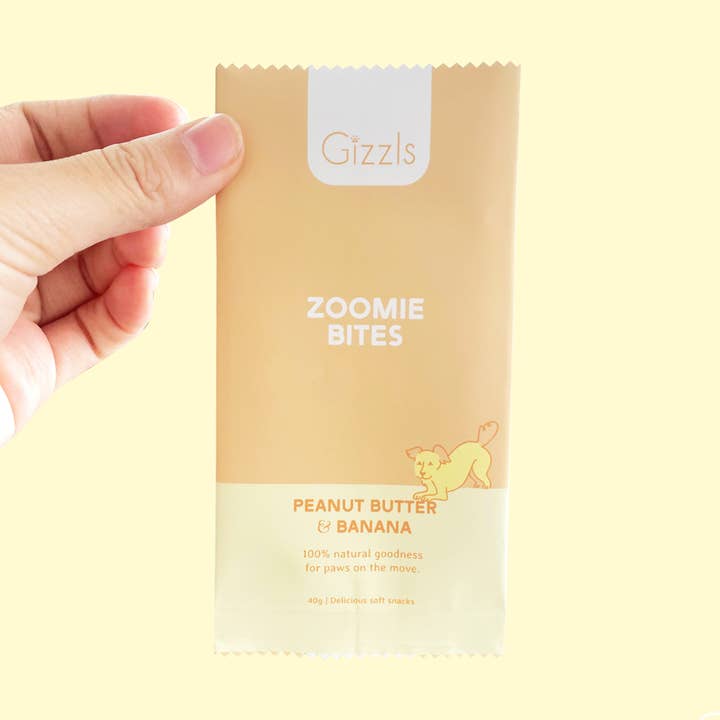 Zoomie Bites – Peanut Butter & Banana for wholesale by Gizzls