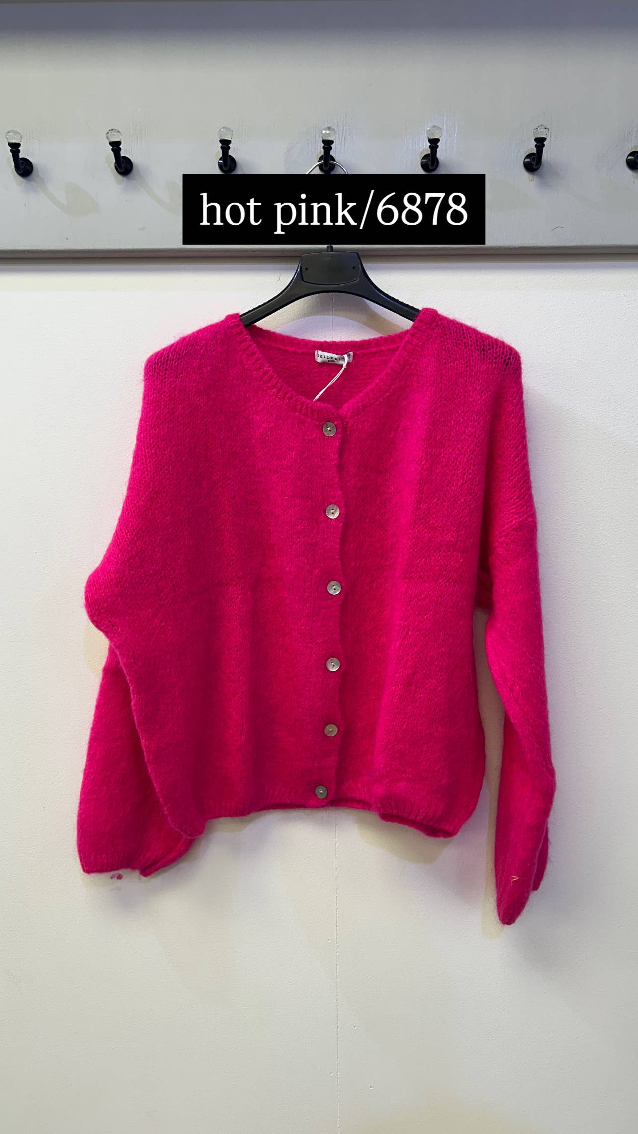 Terminal 1 Clothing – wholesale Kofta - Dam – Cardigan i mohairblandning med knappar fram36