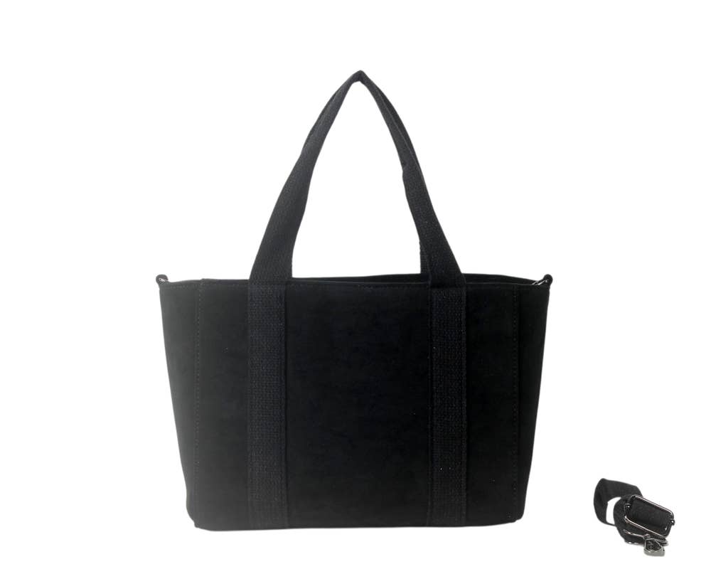 MIA LAROUGE - Wholesale Shoulder Bag - Women's - HAND BAG WITH SHOULDER STRAP. SUEDE MATERIAL.1