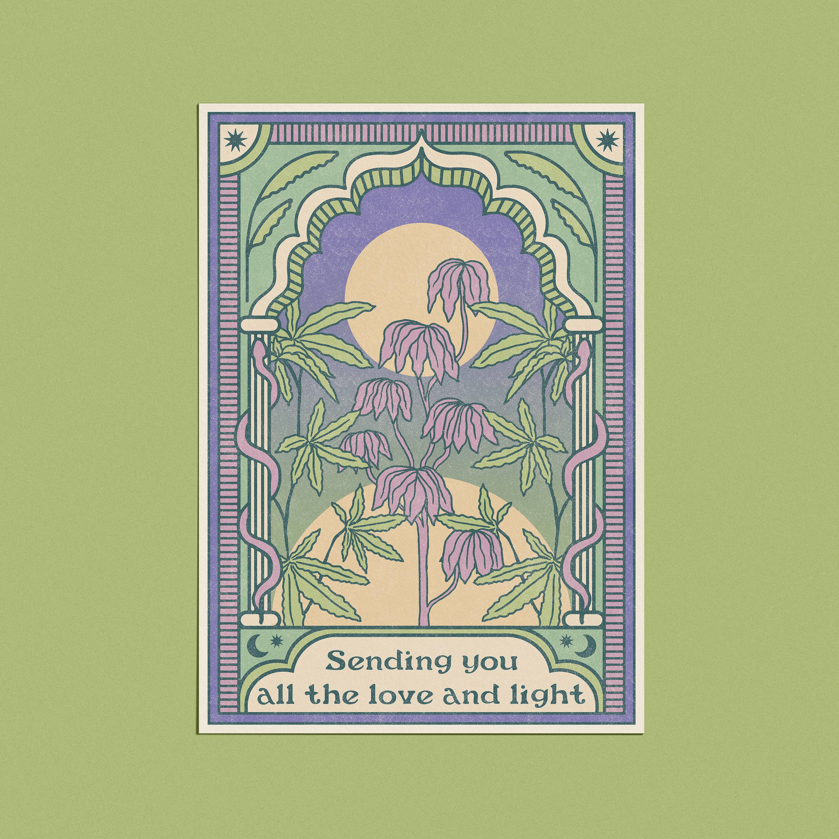 cai & jo – wholesale Love card – Sending you all the love and light Card1