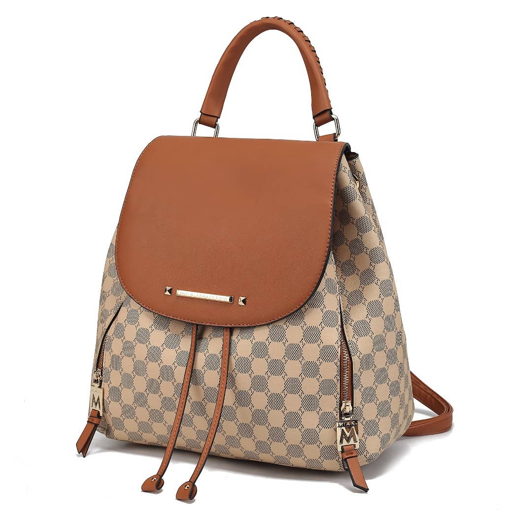 MKF Collection - Vente Sac à dos – femme - Sac à dos imprimé circulaire Kimberly MKF Sac à main de voyage1