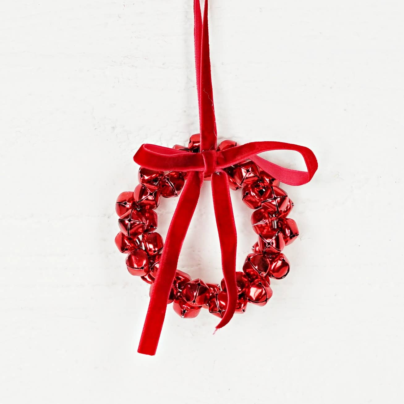 Impressive Enterprises, Inc. - Wholesale Christmas Decoration - 32375- 4in(2.5) Loop Ring-Red Metalic Bell-1