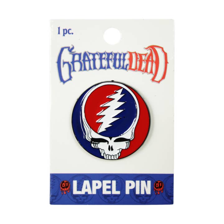 Square Deal Recordings & Supplies - Wholesale Lapel Pin/Button - Enamel Pin - Grateful Dead - Steal Your Face