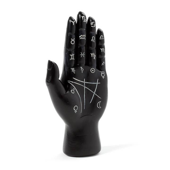 Puckator Ltd – wholesale Ornament – Black Mantric Hand/Tarot Hand Palm