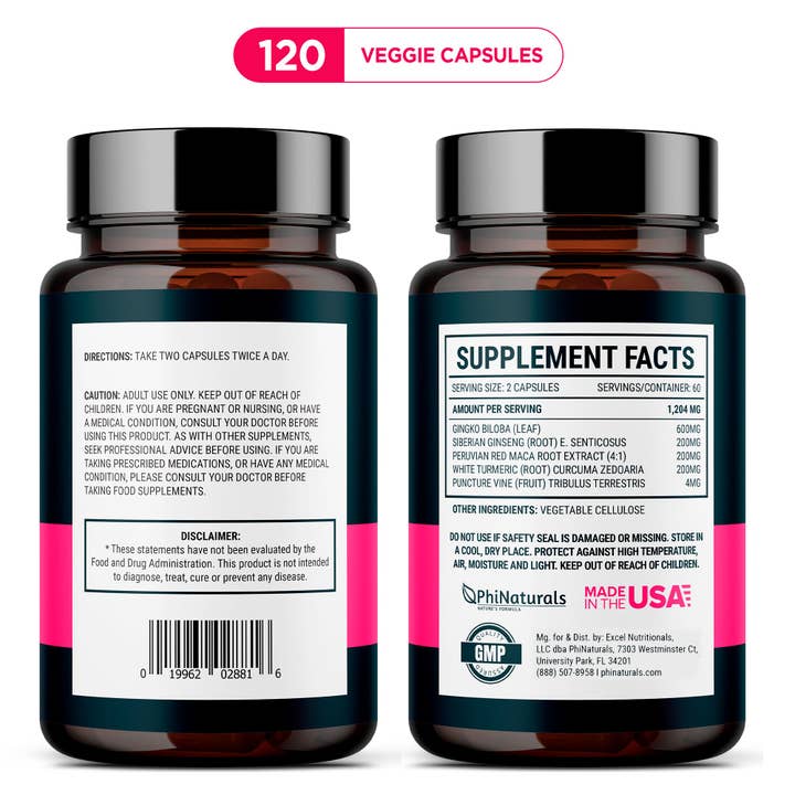Excel Nutritionals LLC DBA Phi Naturals - Wholesale Oral Supplement/Vitamin - Feminex Female Libido Enhancer