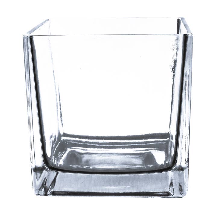 WGV Everyday Clear Cube Glass Candle Holder / Vase - 4"H and other Purchase Wholesale candles and vases. Free Returns & Net 60 Terms on Faire trending on Faire.