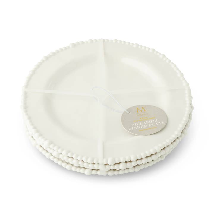 Core Home - Wholesale Dinner Plate - 4pk 10.5'' Beaded Edge Dinner Plate - White2